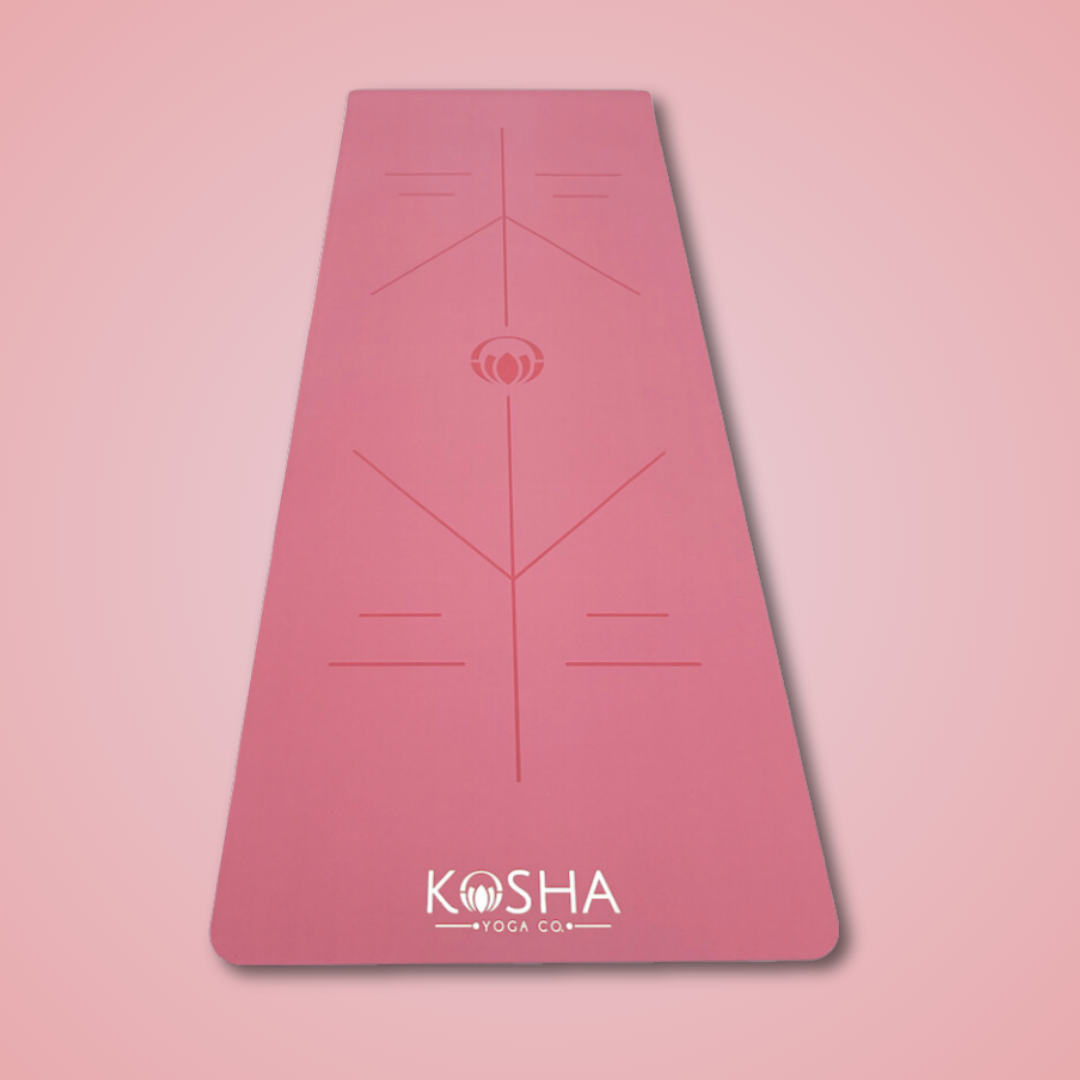 Thick yoga mat recommended by yoga teachers for women by kosha yoga co