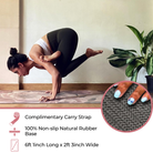 Heart Opener asana on Green With Flower Print Which Is Sweat Absorbent Non Slip Yoga Mat By Kosha Yoga Co