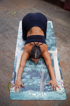 non slip sweat absorbent yoga mat in best design by kosha yoga co