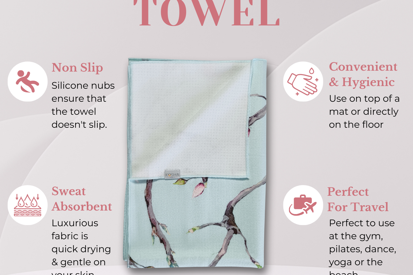 what is a yoga towel best prop for yoga while travelling