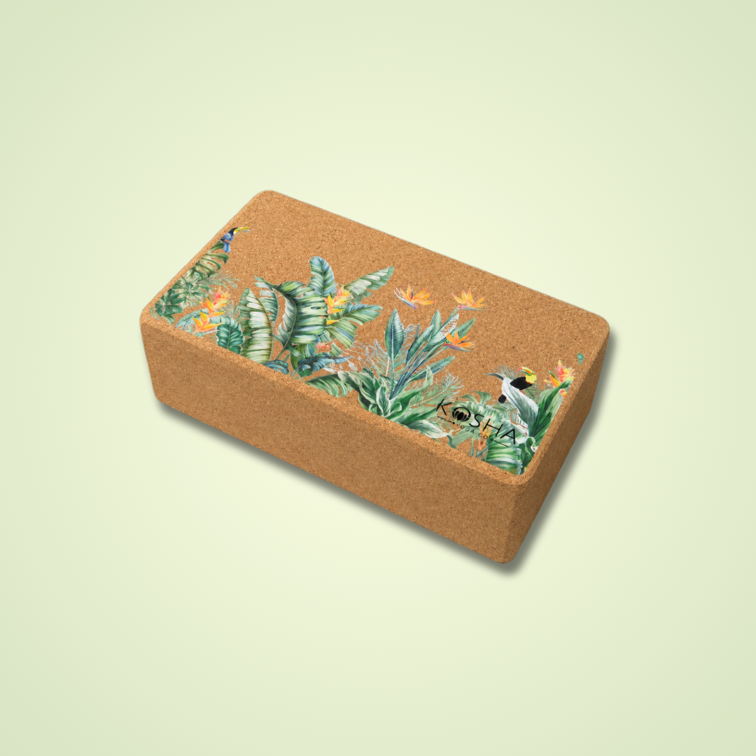 Yoga Blocks Bricks By Kosha Yoga Co. India Non Slip Sweat Absorbent Eco-friendly