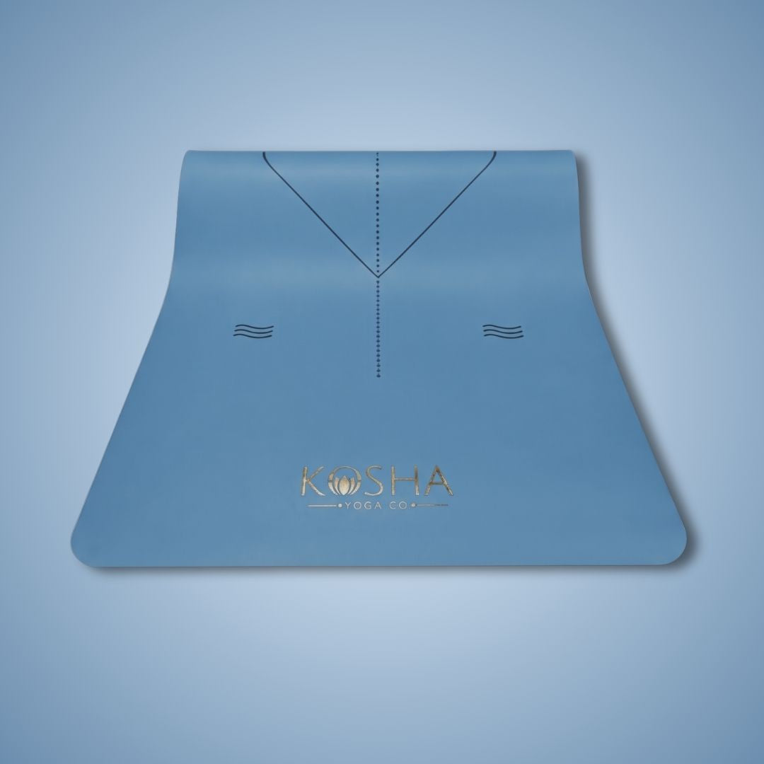 extra thick anti skid yoga mat for men and women by kosha yoga co 