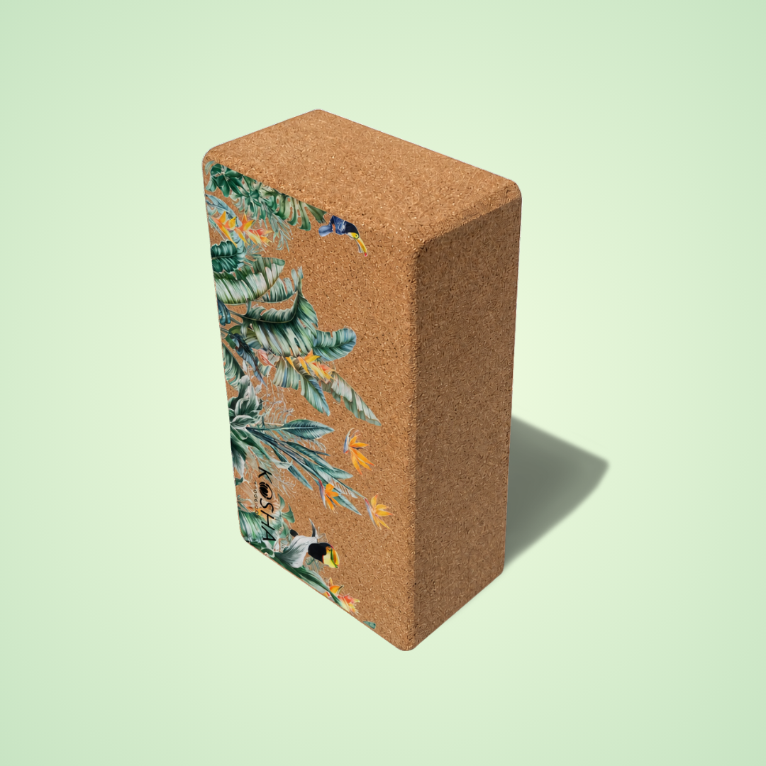 Yoga Blocks Bricks By Kosha Yoga Co. India Non Slip Sweat Absorbent Eco-friendly