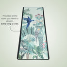 extra long yoga towel with non slip silicone nubs