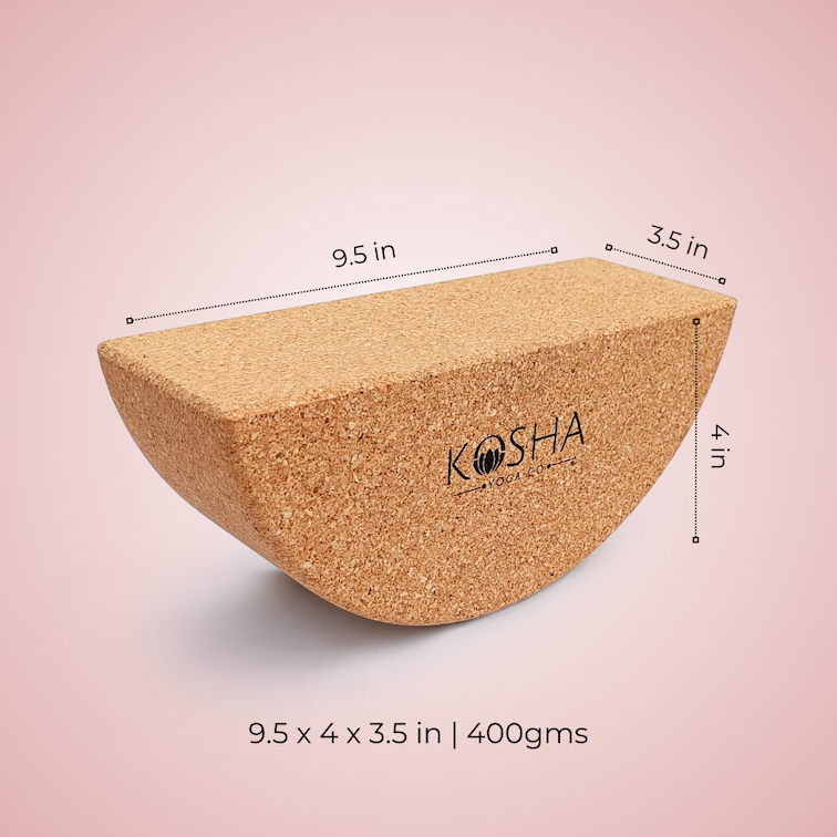 balance cork brick for yoga by kosha yoga co