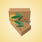 Set of two Yoga Blocks Bricks By Kosha Yoga Co. India Non Slip Sweat Absorbent Eco-friendly