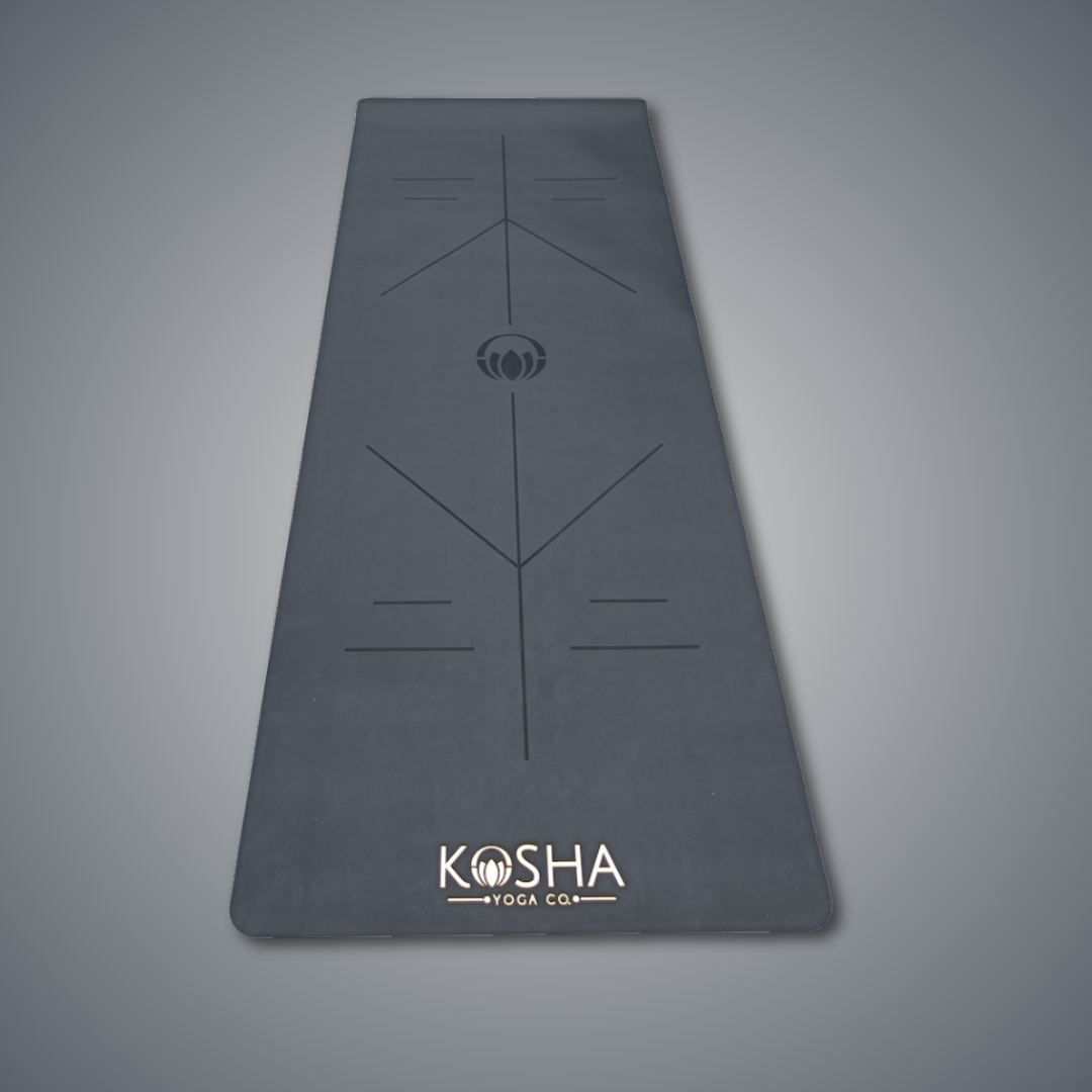 extra long extra wide black natural yoga mat