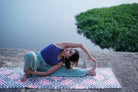 extra wide non slip recycled yoga mat for women by kosha yoga co
