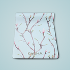 Green yoga mat With flowers Print Which Is Sweat Absorbent Non Slip Yoga Mat By Kosha Yoga Co