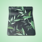 Green tropical natural rubber yoga mat Which Is Sweat Absorbent and Non Slip By Kosha Yoga Co