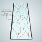 extra long yoga towel with non slip silicone nubs