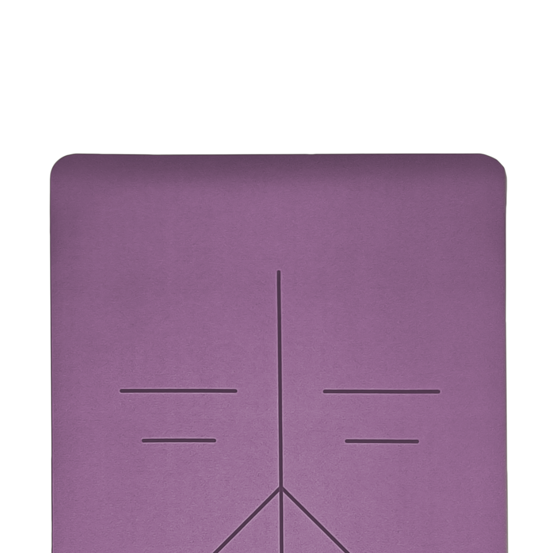 personalised yoga mat in purple colour by kosha yoga co india