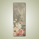 extra long extra wide mat with roses and flowers by kosha yoga in green colour