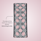 extra long yoga towel with non slip silicone nubs