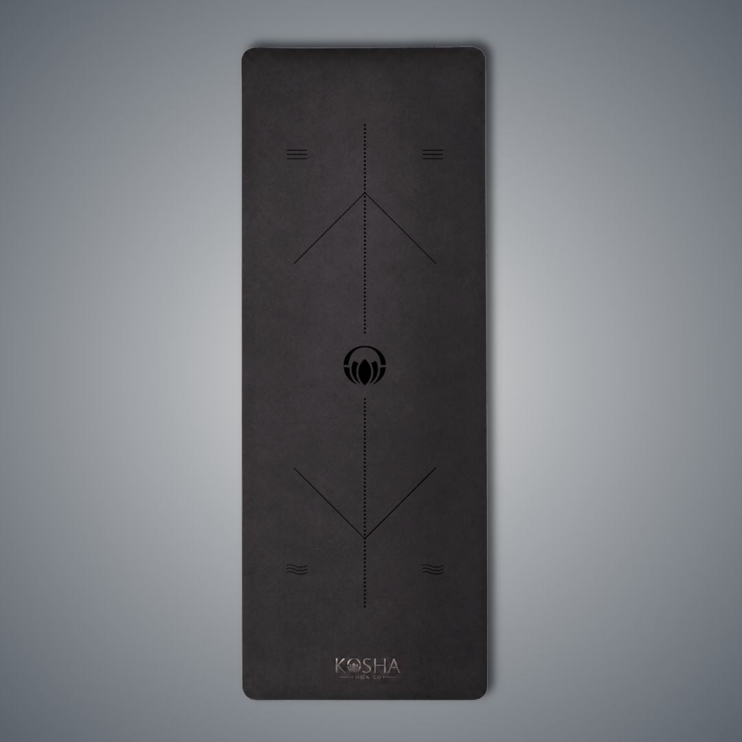 extra long extra wide black natural yoga mat