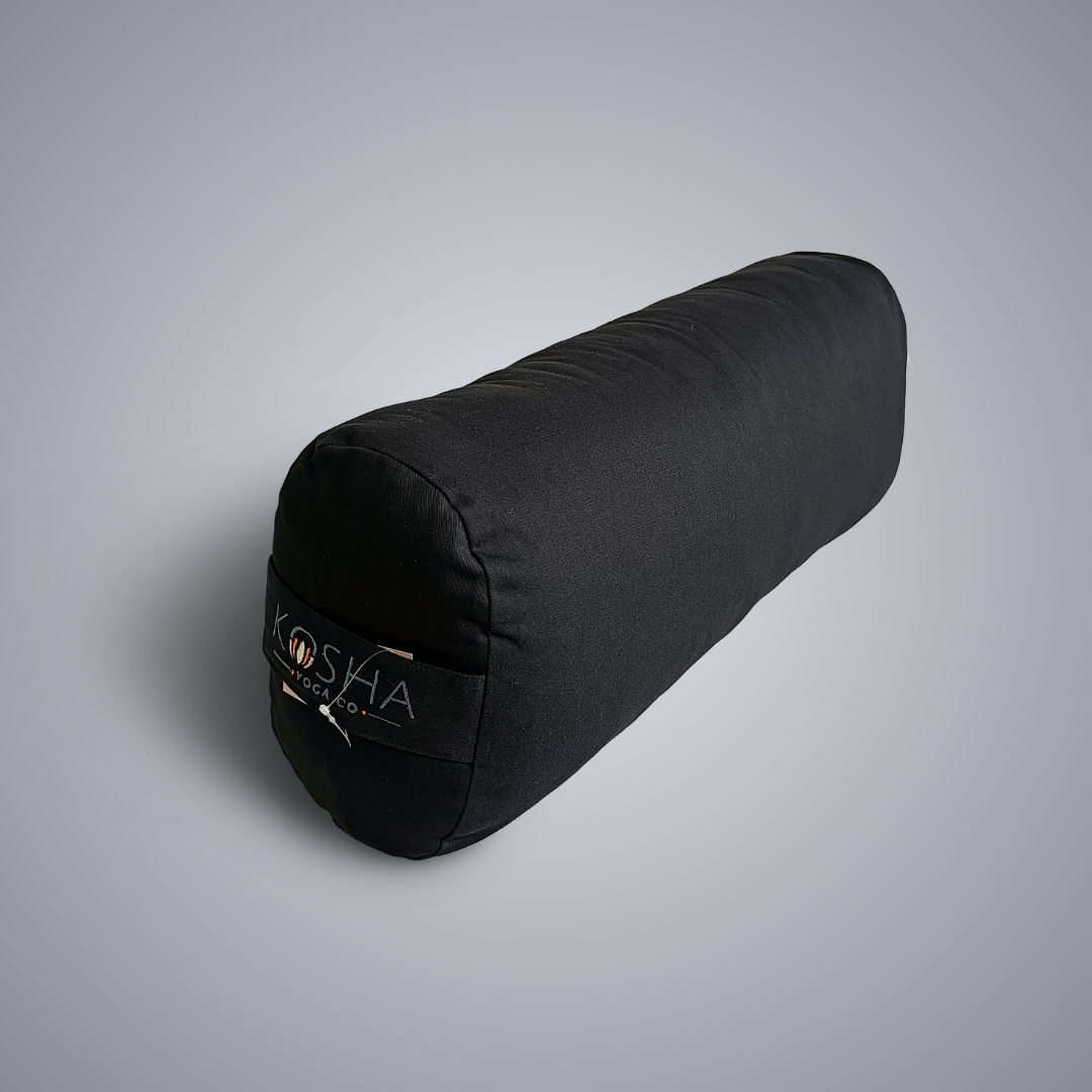 yoga bolster prop for restorative healing yin yoga meditation in black colour