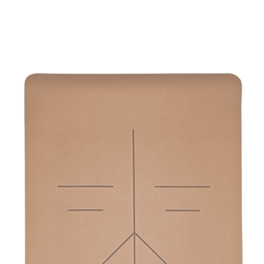 personalised yoga mat in brown colour by kosha yoga co india