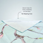 hot yoga towel non slip sweat absorbent machine washable soft to touch in floral tropical prints by kosha yoga co