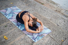 printed non slip natural rubber yoga mat by kosha yoga co india