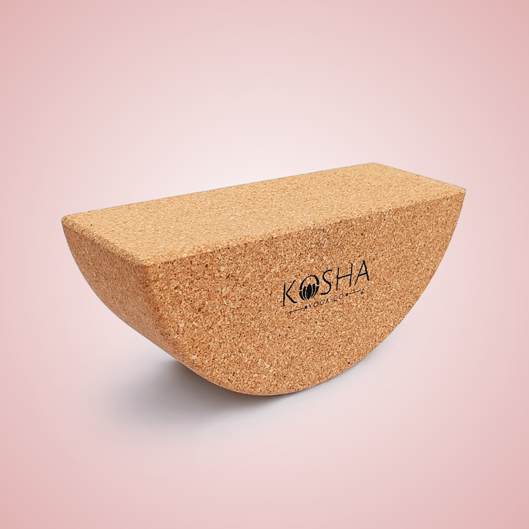 balance cork brick for yoga by kosha yoga co