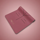 Kosha yoga mat with natural rubber in Merlot colour