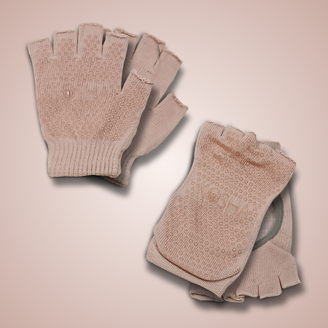 cotton gloves for yoga pilates working out travel yoga mat kosha yoga co in peach colour for mans and woman