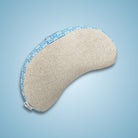 Crescent half moon meditation cushion made from recycled materials