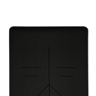 Black Colour Sweat Absorbent Non Slip Rubber Yoga Mat With Alignment Lines By Kosha Yoga Co