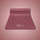Kosha yoga mat with natural rubber in Merlot colour