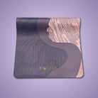 Purple Kosha Yoga mat with print for women