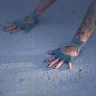 cotton gloves for yoga pilates working out travel yoga mat kosha yoga co in teal colour for men lifestyle