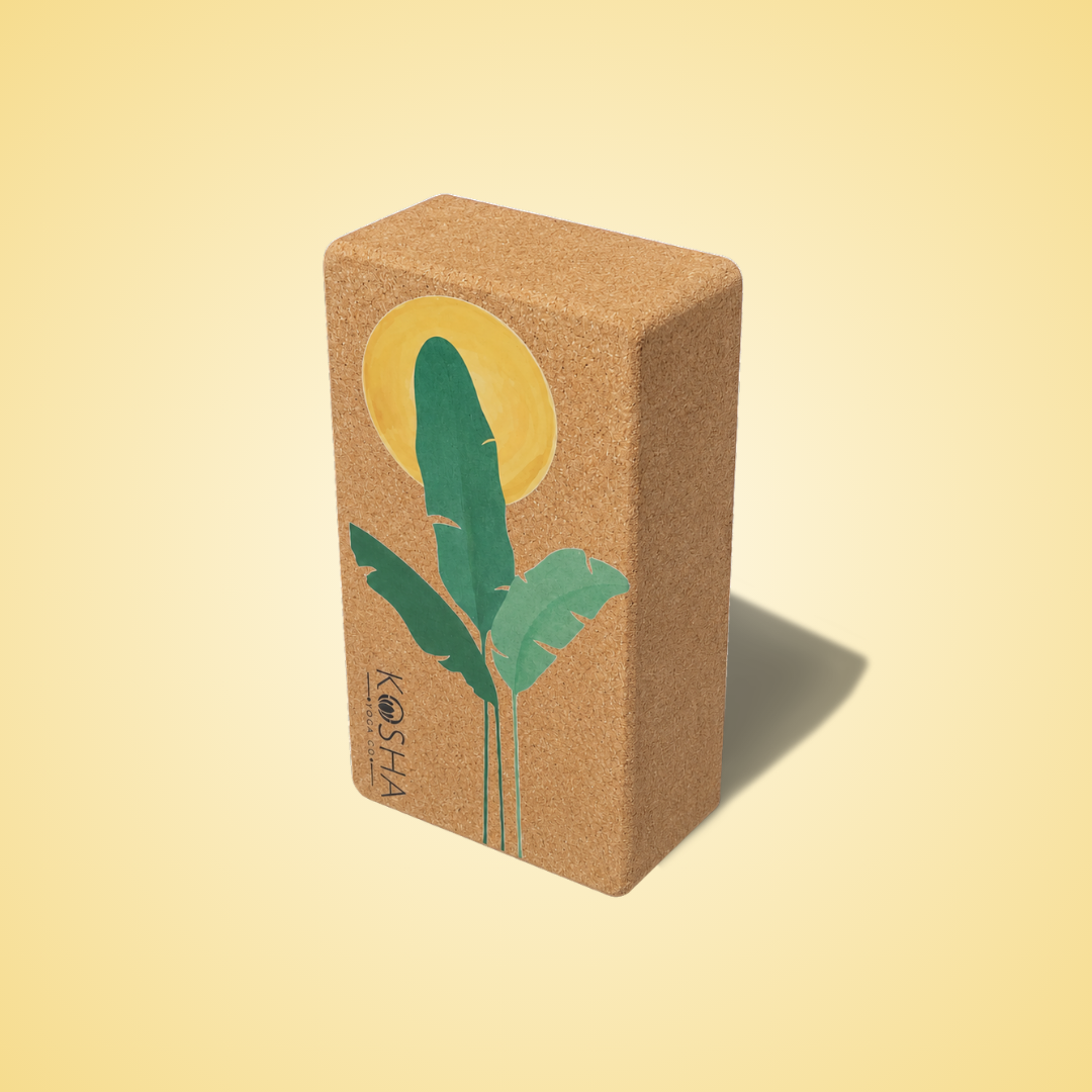 Yoga Blocks Bricks By Kosha Yoga Co. India Non Slip Sweat Absorbent Eco-friendly one piece