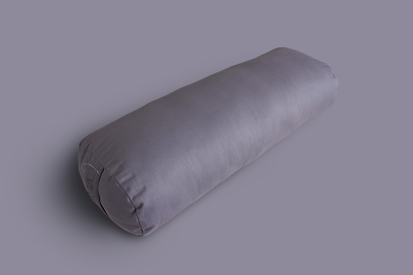 Yoga bolster with cotton cover with soft cushioning for yin yoga restorative yoga relaxation mindfulness meditation in purple colour