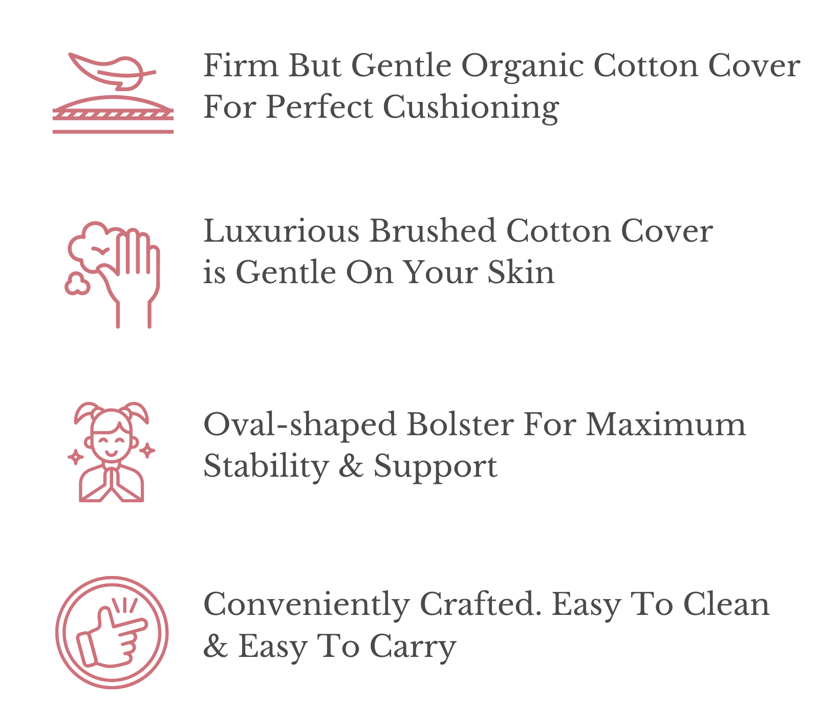 features of yoga bolster