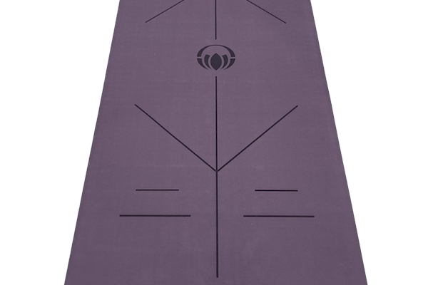 extra long extra wide aubergine natural yoga mat
