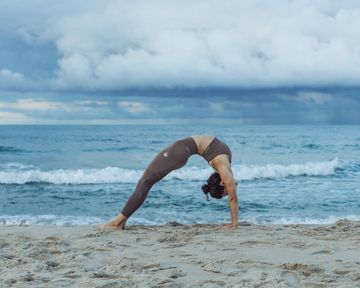 Kosha yoga co buttr yoga wear made from recycled ocean waste luxurious leggings yoga pants sports bras biker shorts