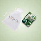 Close-up of light Kosha Loops band showing non-slip silicone grip and printed fabric