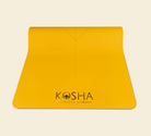 yoga mat with alignment lines rubber yellow yoga mat