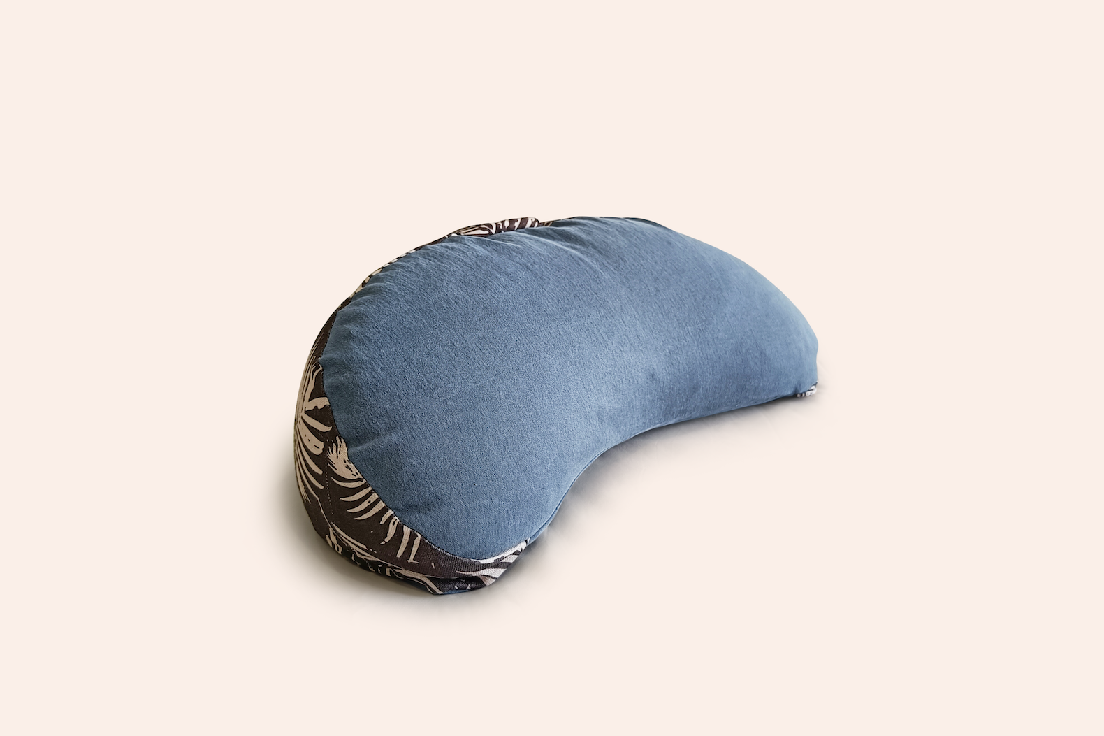 half moon shape meditation pillow