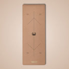 non slip anti skid  sweat proof yoga mat with carry strap by kosha yoga co in brown colour made for men and women