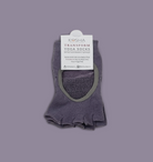 yoga socks and gloves for men and women made from cotton and anti skid non slip silicone in purple colour