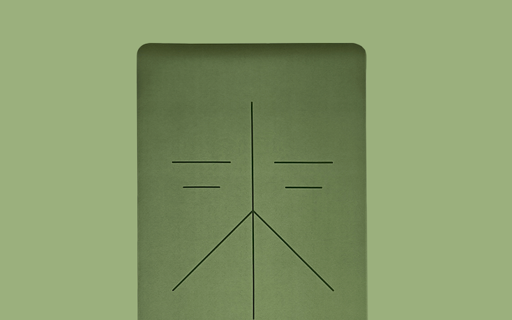 personalised yoga mat in green colour extra long extra wide for men and women