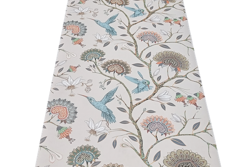 Tree and birds print yoga mat Which Is Sweat Absorbent Non Slip Yoga Mat By Kosha Yoga Co