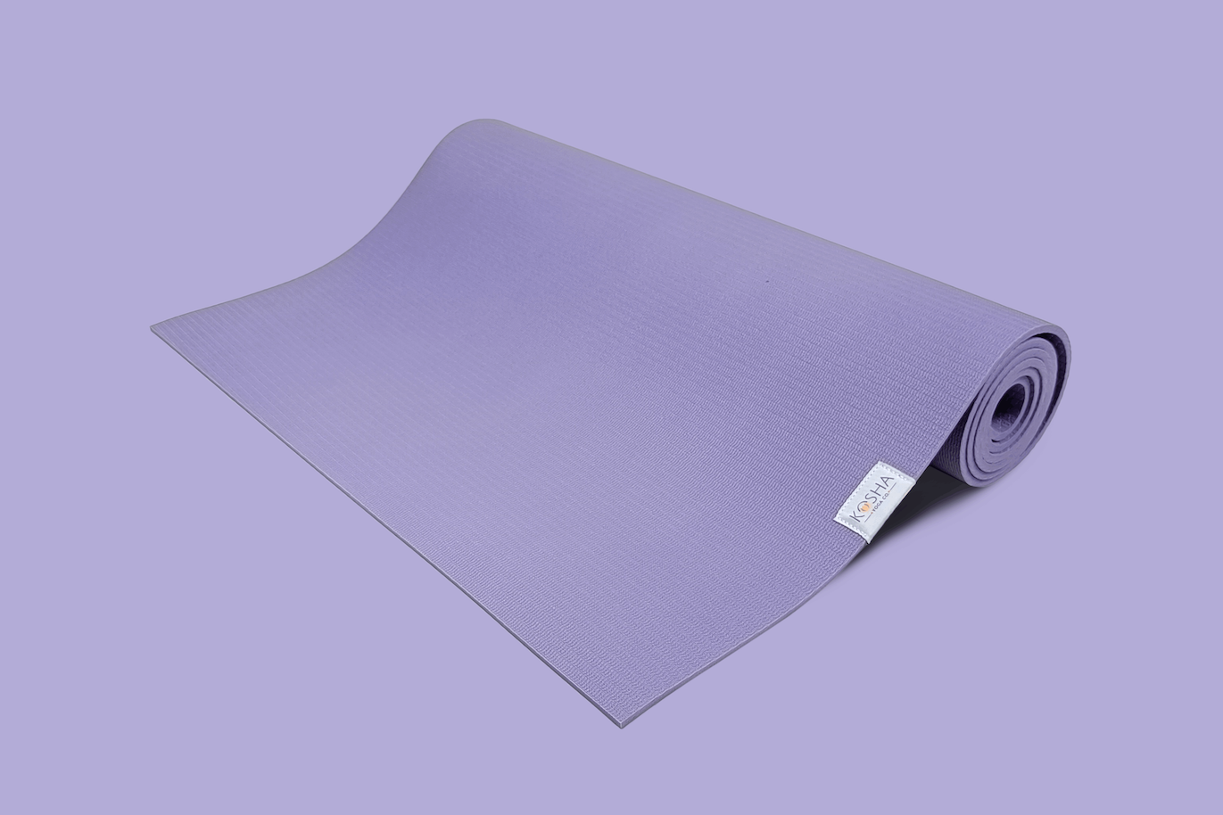 purple colour exercise mat for weights training cardio and gym by kosha yoga co