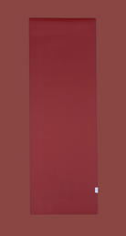 extra long thick and durable exercise mat by kosha yoga co in red colour