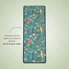 extra long yoga towel with non slip silicone nubs
