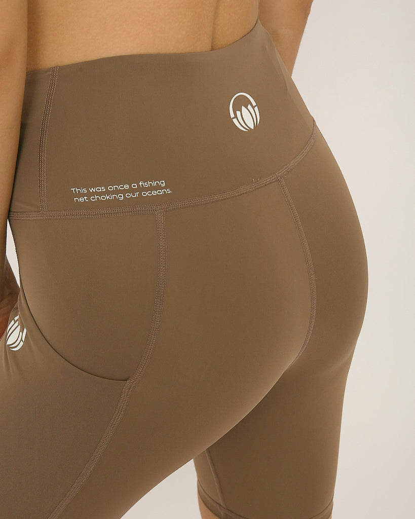 Nude squat proof shorts for yoga and sports bra yoga set by kosha yoga co