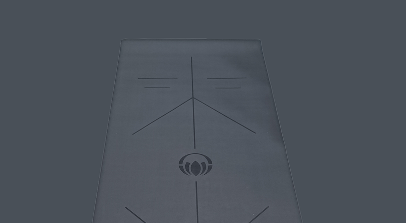 grey - big yoga mat personalised