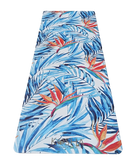 Blue and white floral print yoga mat Which Is Sweat Absorbent Non Slip Yoga Mat By Kosha Yoga Co