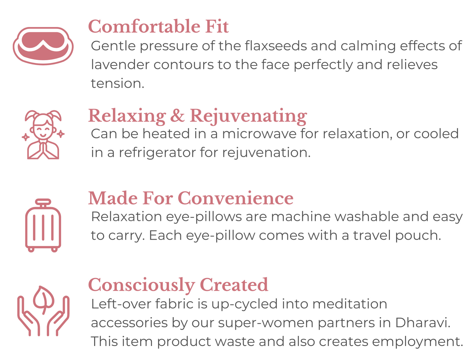 Organic Cotton relaxation eye pillow with lavender and flaxseed by kosha yoga co